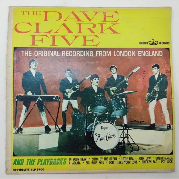 The Dave Clark Five & The Playbacks - 1964 Crown Records LP, CLP 5400 - Picture 1 of 8